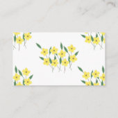 Carte D'accompagnement Fleur sauvage Jaune Devinez combien de bonbons jeu (Dos)