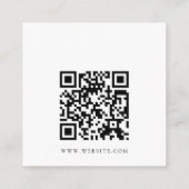 Carte D'accompagnement Fleur sauvage Lesbian Pride Floral Mariage QR Code (Dos)