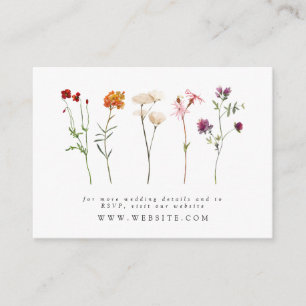 Carte D'accompagnement Fleur sauvage Lesbian Pride Floral Mariage Website