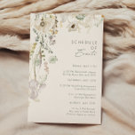 Carte D'accompagnement Fleur sauvage lunatique | Calendrier ivoirien des<br><div class="desc">Ce Fleur sauvage fantasque | Calendrier ivoire des événements carte de boîtier est parfait pour votre mariage boho simple et élégant. La verdure rustique et moderne, accompagnée de fleurs sauvages d'aquarelles minimalistes, vous fera vivre votre vision ! Ce design de jolies fleurs d'or, touches de sauge bohème vert et violet...</div>