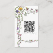 Carte D'accompagnement Fleur sauvage Mariage Rustique Pays Fleurs sauvage (Dos)