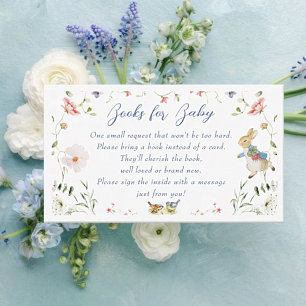 Carte D'accompagnement Fleur sauvage Peter le lapin Livres pour bébé