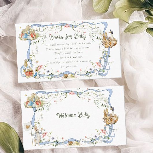 Carte D'accompagnement Fleur sauvage Peter le lapin Livres pour bébé