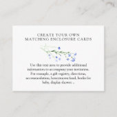 Carte D'accompagnement Fleur sauvage pourpre Créez votre propre blanc (Devant)