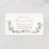 Carte D'accompagnement Fleur sauvage Rose Bow Quelle est la taille du ven (Devant)