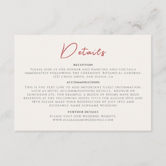 Carte D'accompagnement Fleur sauvage rose Rose Spring Garland Mariage (Devant)