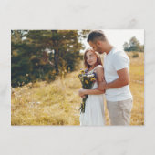 Carte D'accompagnement Fleur sauvage Rustic Chic Floral Mariage campagnar (Dos)