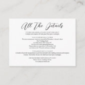 Carte D'accompagnement Fleur sauvage Sage Green Mariage QR Code Toutes le (Devant)