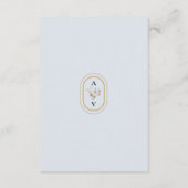 Carte D'accompagnement Fleur sauvage simple Fern Dusty Blue Détails du Ma (Dos)