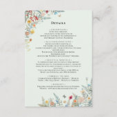 Carte D'accompagnement Fleur sauvage simple Fern Mint Green Détails du Ma (Devant)