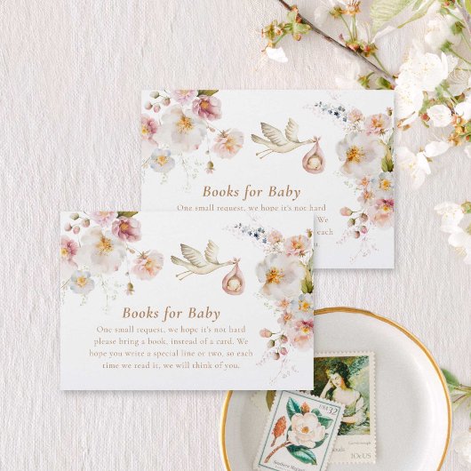 Carte D'accompagnement Fleur sauvage Spring Garden Livres pour bébé