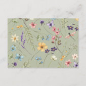 Carte D'accompagnement Fleur sauvage Wild Flower QR Code Détails du Maria (Dos)