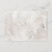 Carte D'accompagnement fleurs aquarelle boho réflexions de couche de douc (Dos)