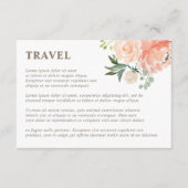 Carte D'accompagnement Fleurs aquarelles de pêche de teinte printanière p (Devant)