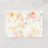 Carte D'accompagnement Fleurs aquarelles élégantes Petits détails (Dos)