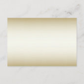 Carte D'accompagnement Fleurs blanches Détails décoratifs or (Dos)