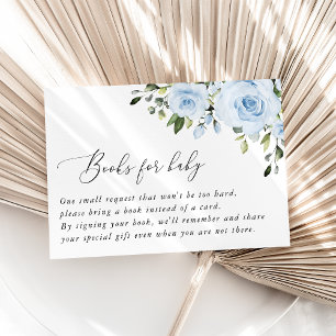 Carte D'accompagnement Fleurs Bleues Douteuses, Verdure, Boho, Livres Pou