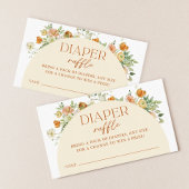 Carte D'accompagnement Fleurs Boho de printemps Baby shower Déchets Raffl