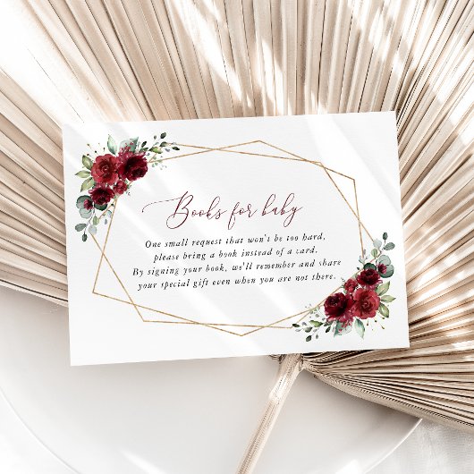 Carte D'accompagnement Fleurs Bourguignonnes, Fleurs Rouges, Livres Pour 