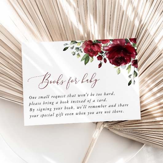Carte D'accompagnement Fleurs Bourguignonnes, Fleurs Rouges, Livres Pour 