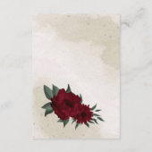 Carte D'accompagnement Fleurs bourguignonnes mariage (Dos)