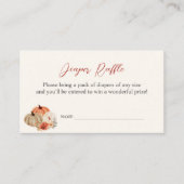 Carte D'accompagnement Fleurs Citrouilles de l'automne Raffle de couches (Devant)