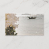 Carte D'accompagnement Fleurs de bateau à voile registre de plage Enclosu (Dos)