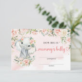 Carte D'accompagnement Fleurs de broussailles éléphantes Quelle taille a (Debout devant)