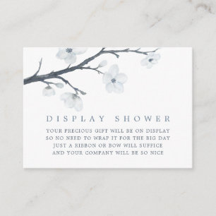 Carte D'accompagnement Fleurs de cerisier Baby shower Floral Affichage Do