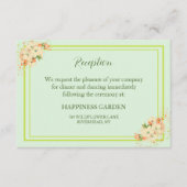 Carte D'accompagnement Fleurs de cerisier rose, Réception de mariage (Devant)