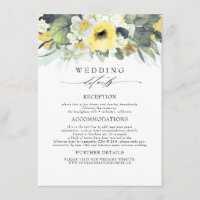 Fleurs de couleur jaune Informations Mariage