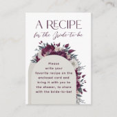 Carte D'accompagnement Fleurs de crème bourguignonne Amour en fleur Recet (Devant)