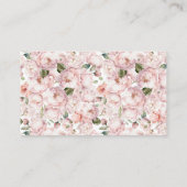 Carte D'accompagnement Fleurs de jardin roses Faites rougir une recette (Dos)