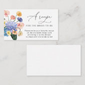 Carte D'accompagnement Fleurs De Jardin S'Il Vous Plaît Apporter Une Rece (Devant / Derrière)