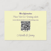 Carte D'accompagnement Fleurs de lavande de bourdon Jaune (Dos)