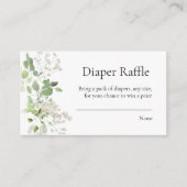 Carte D'accompagnement Fleurs de marguerite sauvage baby shower tombole d (Devant)