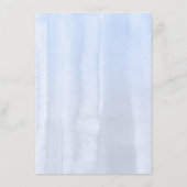 Carte D'accompagnement Fleurs de pêche Dusty Blue Informations Mariage (Dos)