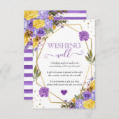 Carte D'accompagnement Fleurs de printemps à l'aquarelle Boho au puits de (Devant / Derrière)