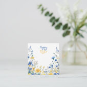 Carte D'accompagnement Fleurs de printemps de Pâques (Debout devant)