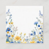 Carte D'accompagnement Fleurs de printemps de Pâques (Dos)