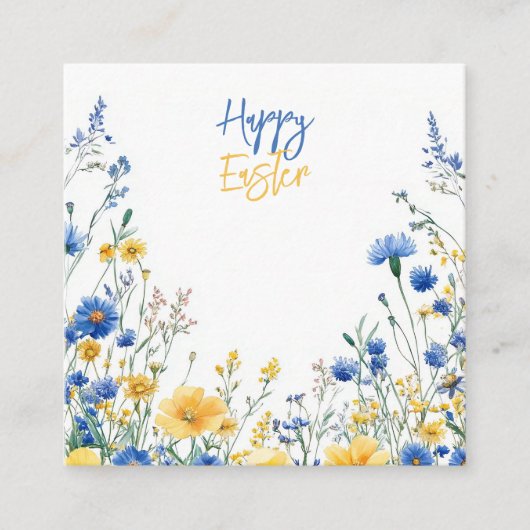 Carte D'accompagnement Fleurs de printemps de Pâques (Devant)