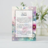 Carte D'accompagnement Fleurs de printemps rayonnantes (Debout devant)