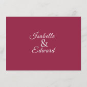 Carte D'accompagnement Fleurs de Protea Roi Tropical Mariage Sage Green (Dos)