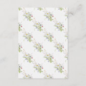 Carte D'accompagnement Fleurs de réception de mariage Fleurs sauvages Pri (Dos)