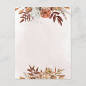 Carte D'accompagnement Fleurs de rouille en terre cuite Boho Détails du M (Dos)