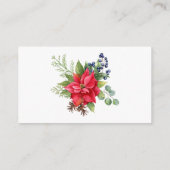 Carte D'accompagnement Fleurs d'hiver Baby shower Déchets Raffle (Dos)