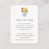 Carte D'accompagnement Fleurs Élégantes d'Automne Baby Shower Apportez Un (Devant)