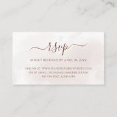 Carte D'accompagnement Fleurs en terre cuite Boho Mariage de automne en l (Devant)