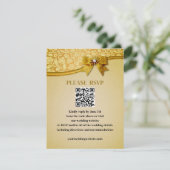 Carte D'accompagnement Fleurs et feuilles abstraites rétro élégantes orné (Debout devant)