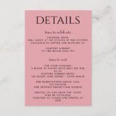 Carte D'accompagnement Fleurs et lanternes roses (Devant)